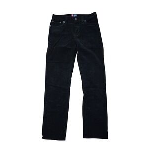 CHAPS Boys Straight Leg Corduroy Pants Black, Sz 14